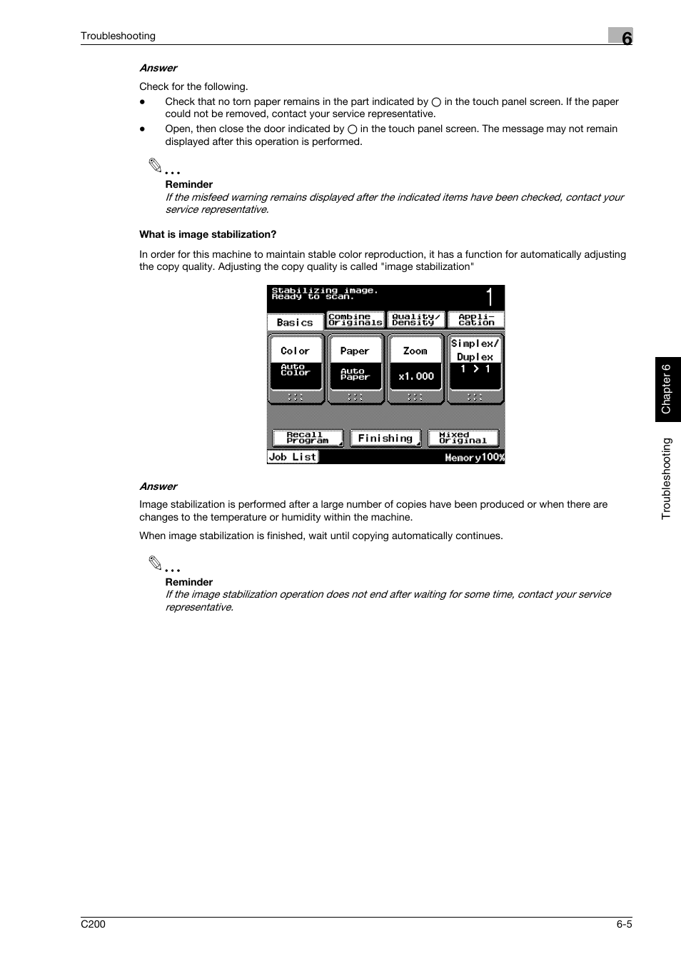 What is image stabilization | Konica Minolta bizhub C200 User Manual | Page 174 / 186