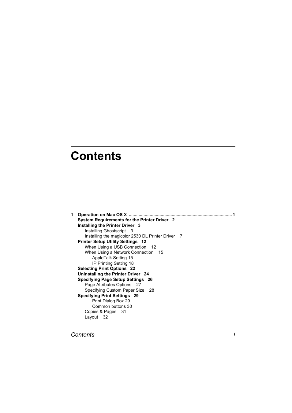 Konica Minolta magicolor 2530 User Manual | Page 5 / 144