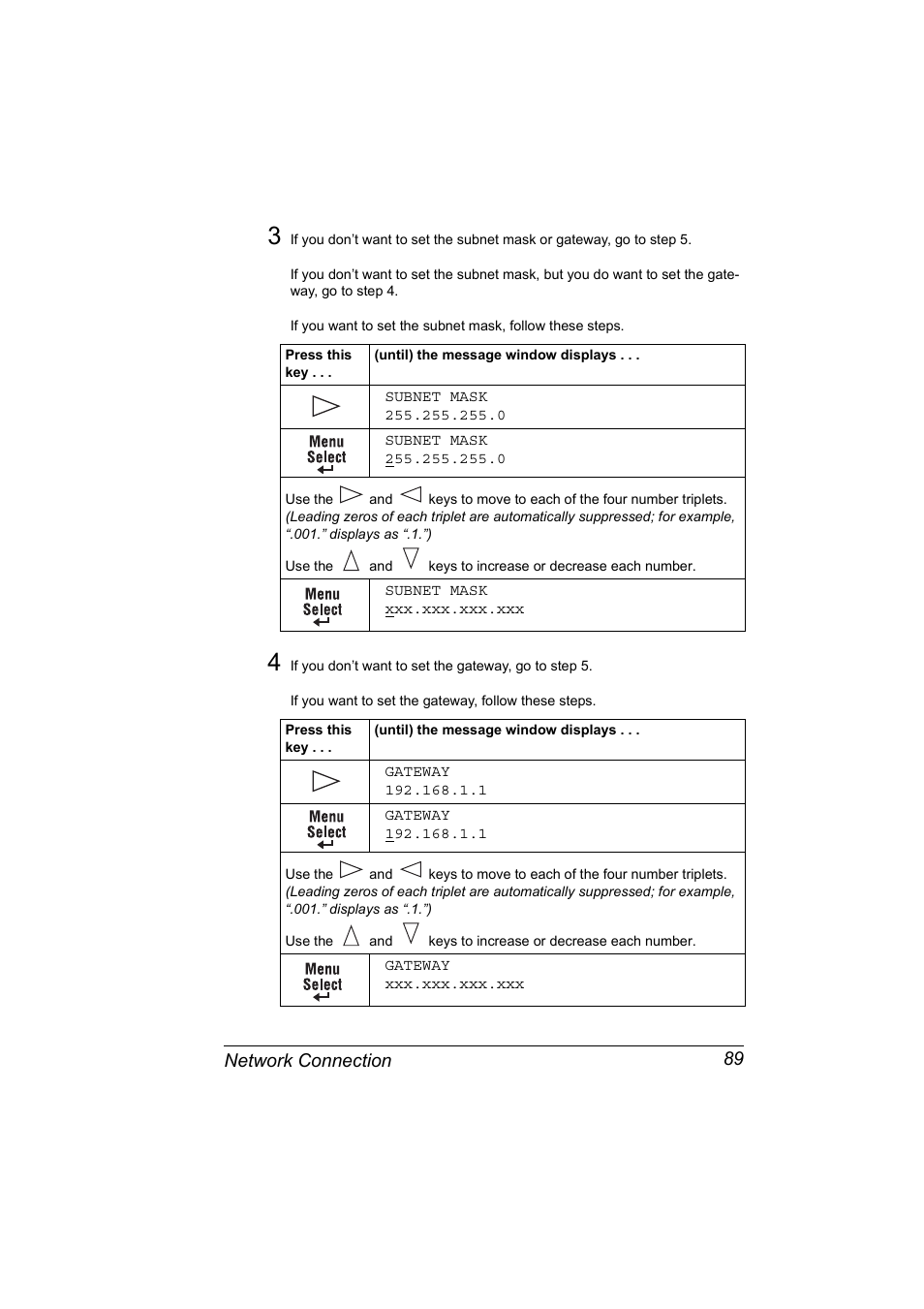 Network connection 89 | Konica Minolta magicolor 2530 User Manual | Page 97 / 144