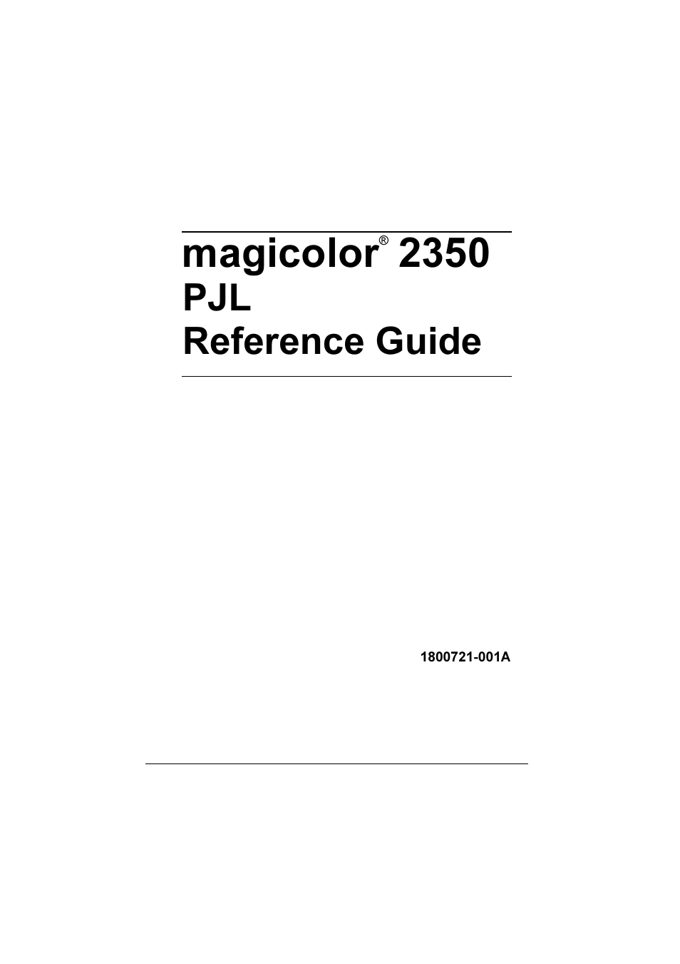 Konica Minolta Magicolor 2350EN User Manual | 82 pages