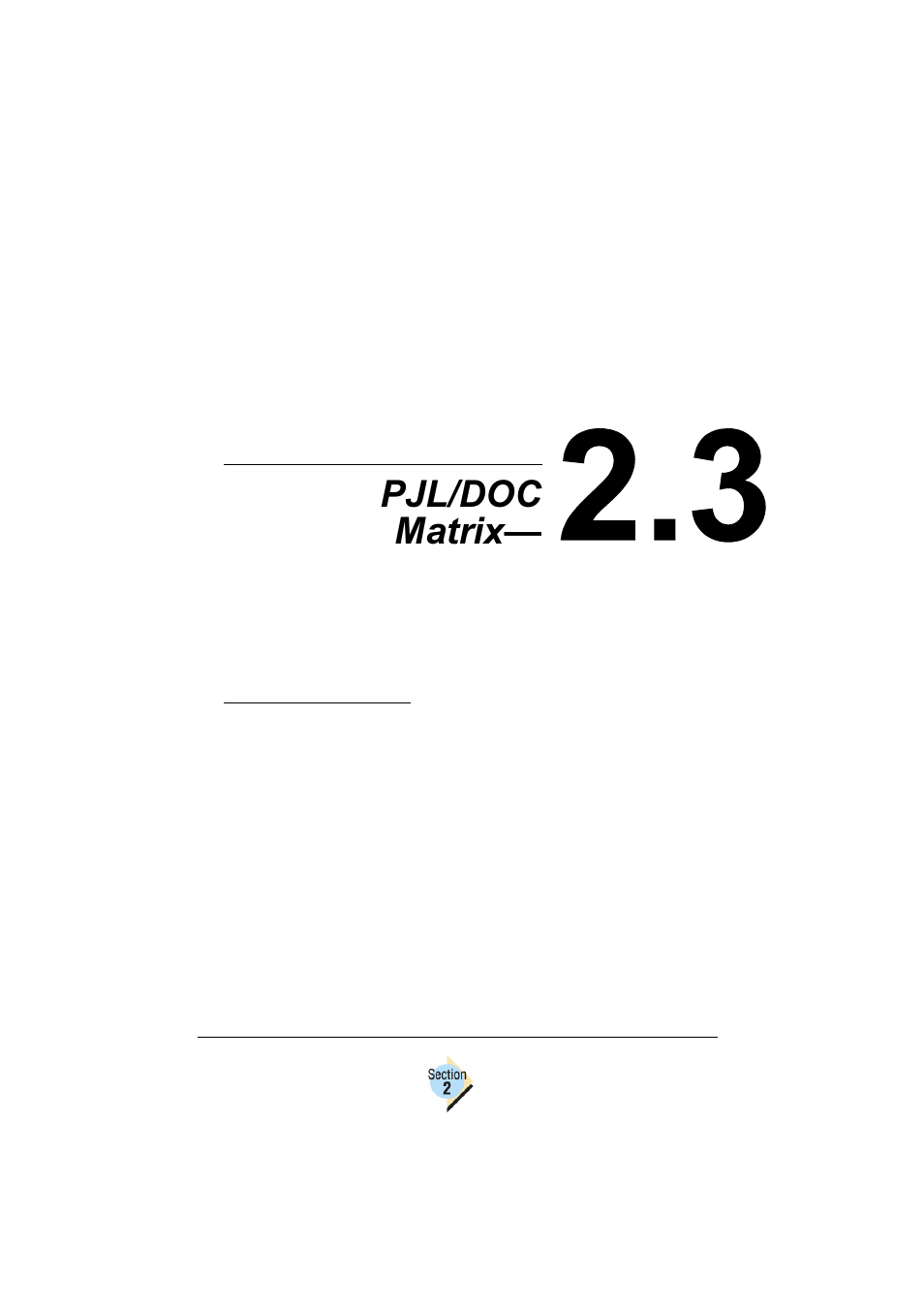 3 pjl/doc matrix, Pjl/doc matrix | Konica Minolta Magicolor 2350EN User Manual | Page 69 / 82