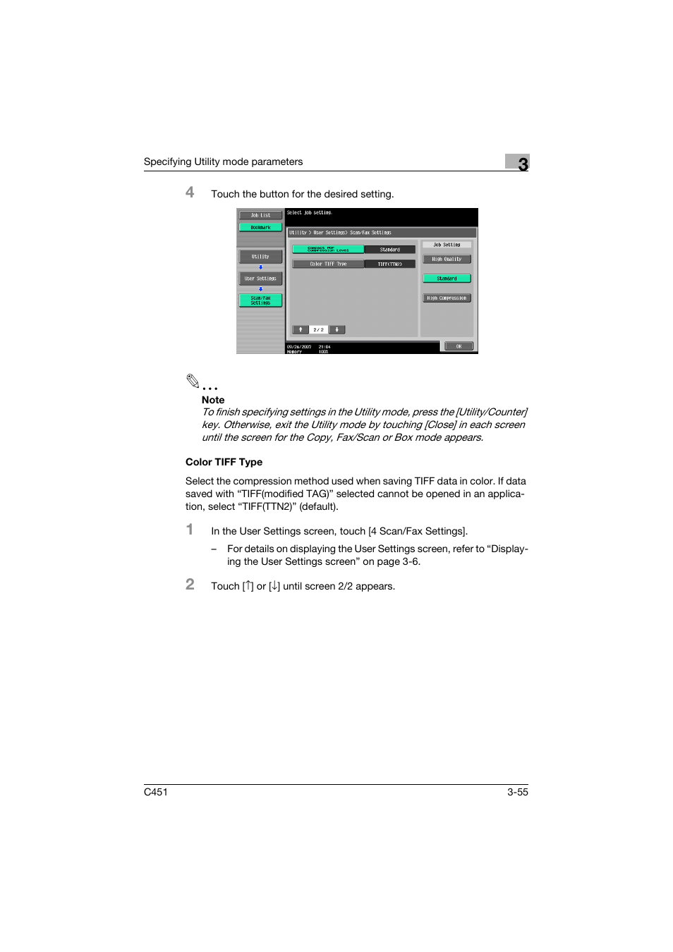 Color tiff type, Color tiff type -55 | Konica Minolta bizhub C451 User Manual | Page 221 / 413