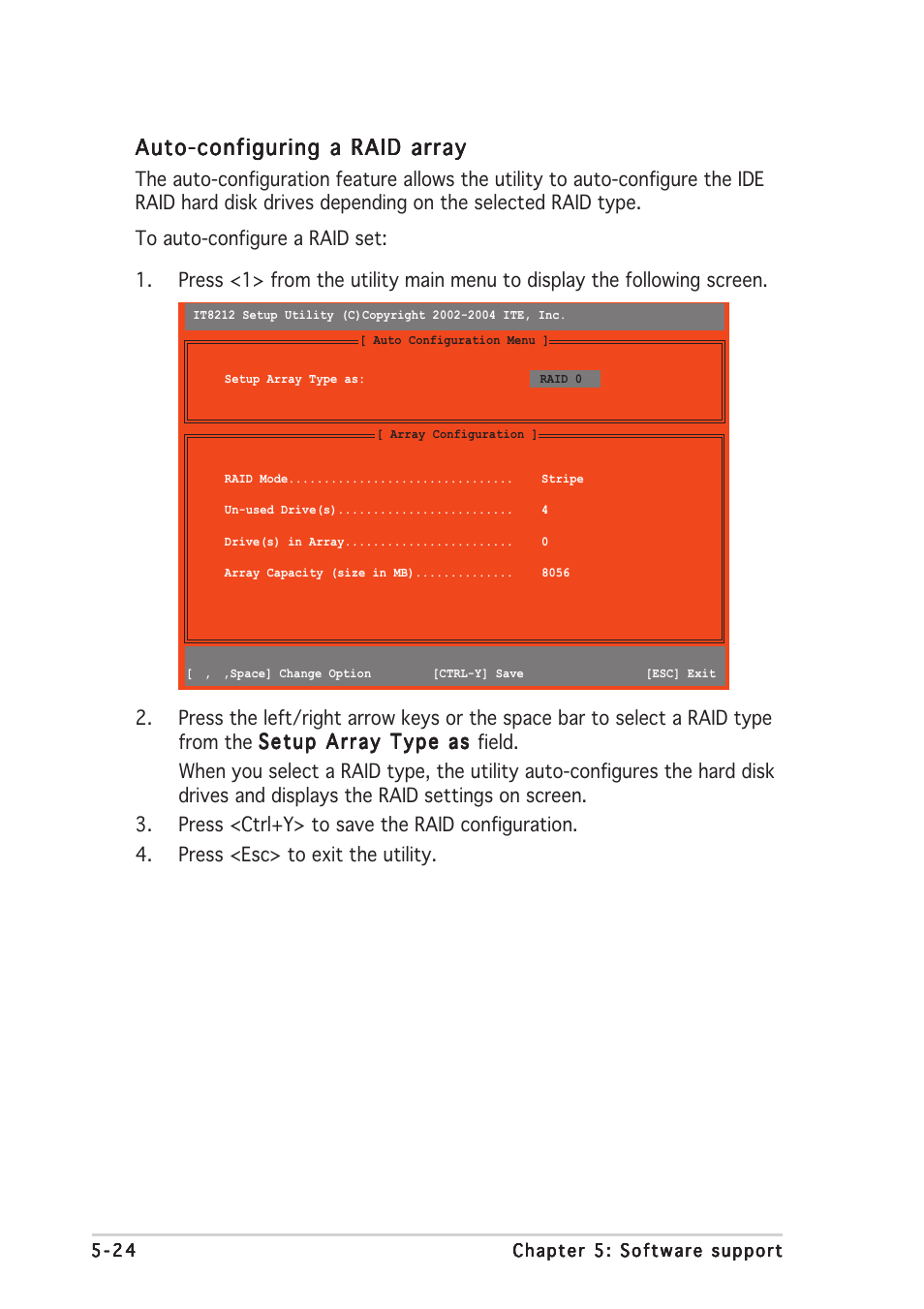 Auto-configuring a raid array | Asus P5AD2-E Deluxe User Manual | Page 138 / 150