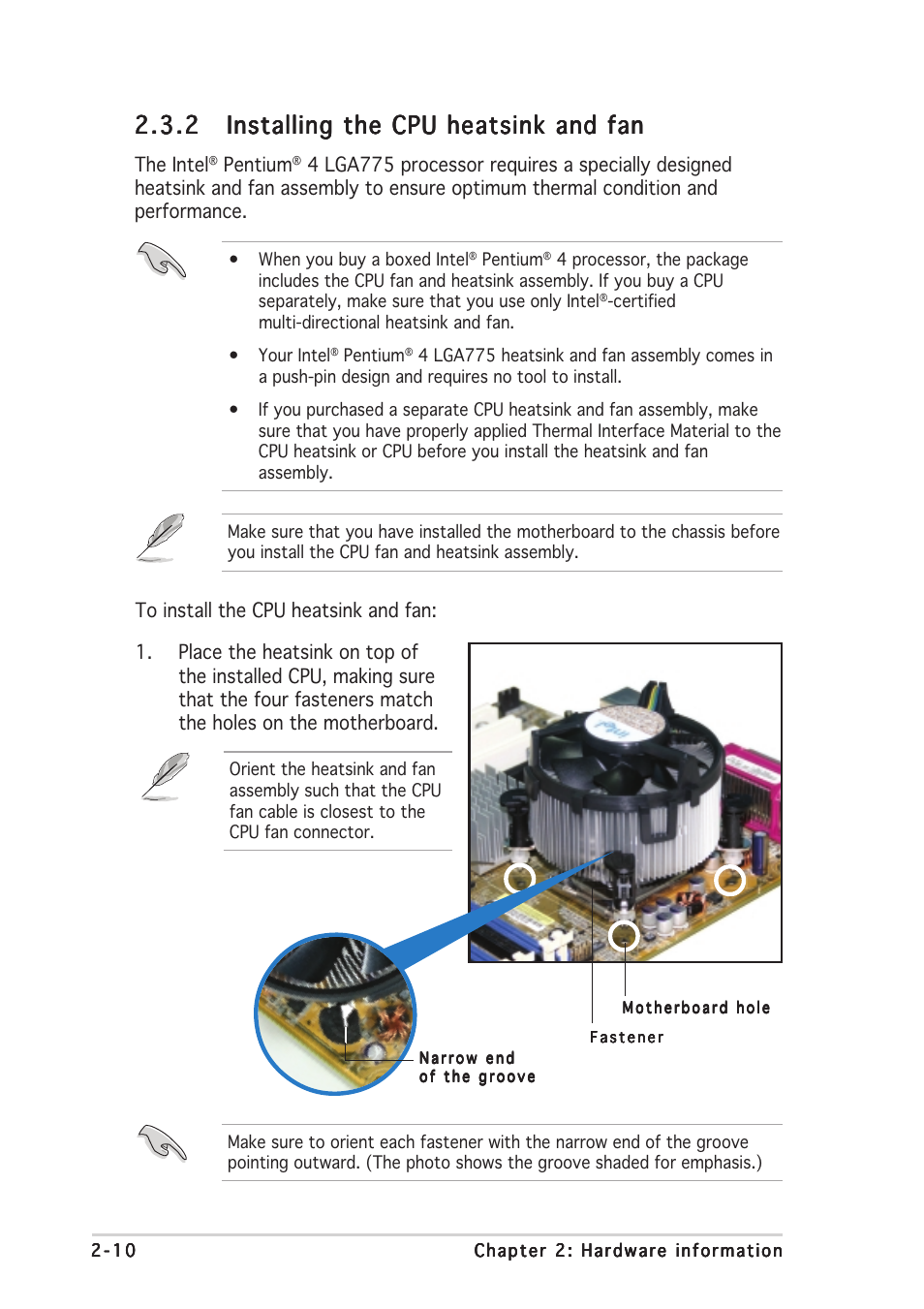 Asus P5AD2-E Deluxe User Manual | Page 32 / 150