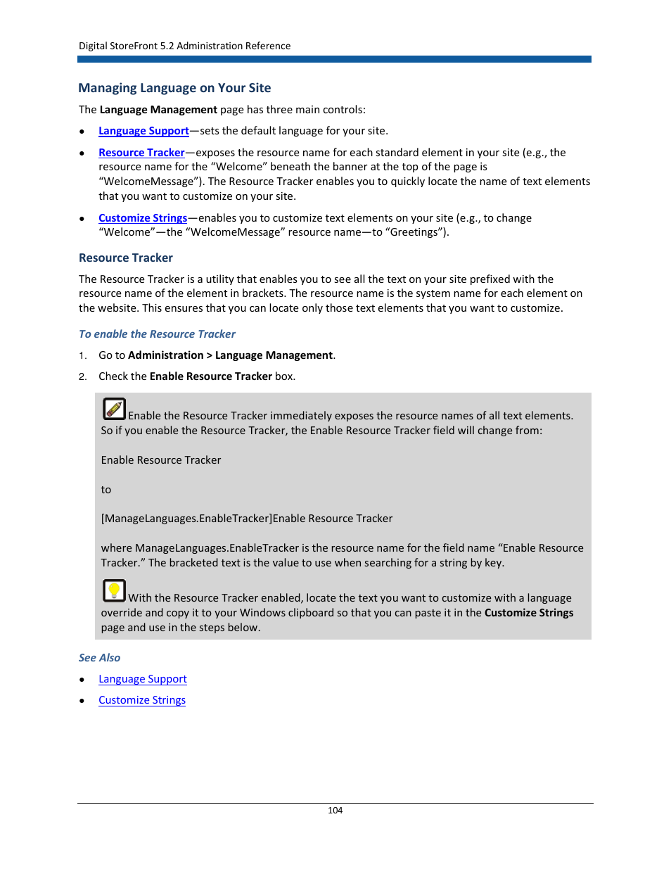 Managing language on your site | Konica Minolta Digital StoreFront User Manual | Page 104 / 532