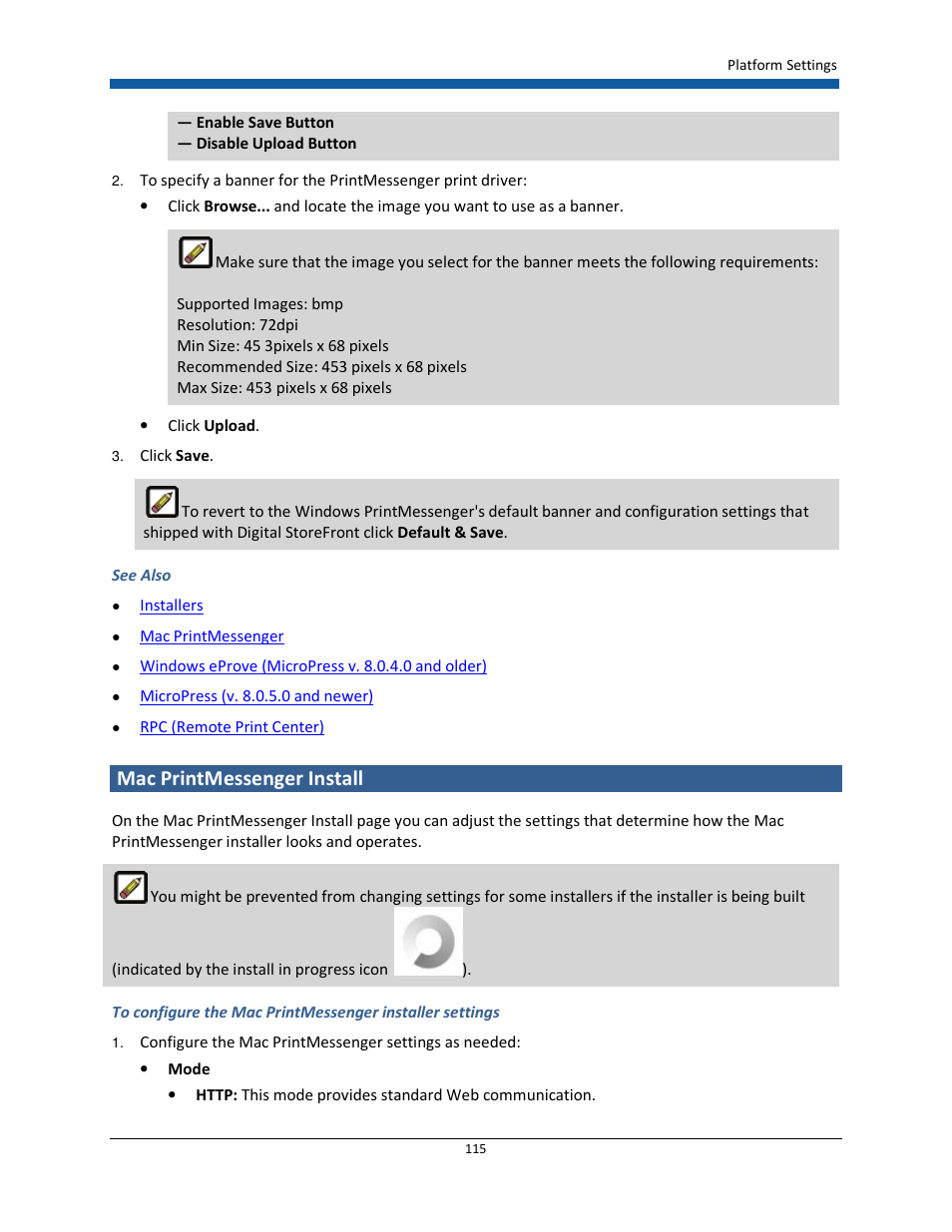 Mac printmessenger install | Konica Minolta Digital StoreFront User Manual | Page 115 / 532