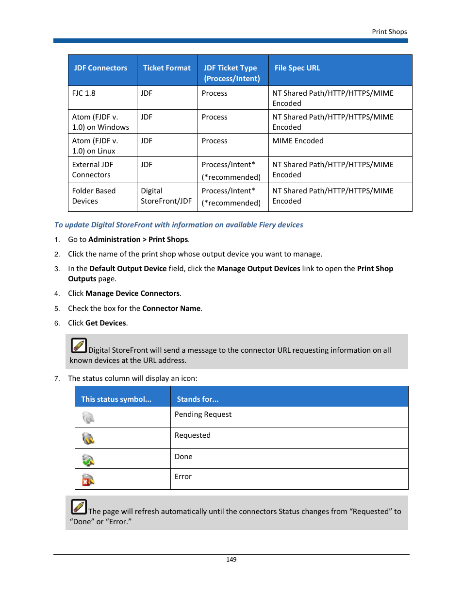 Konica Minolta Digital StoreFront User Manual | Page 149 / 532