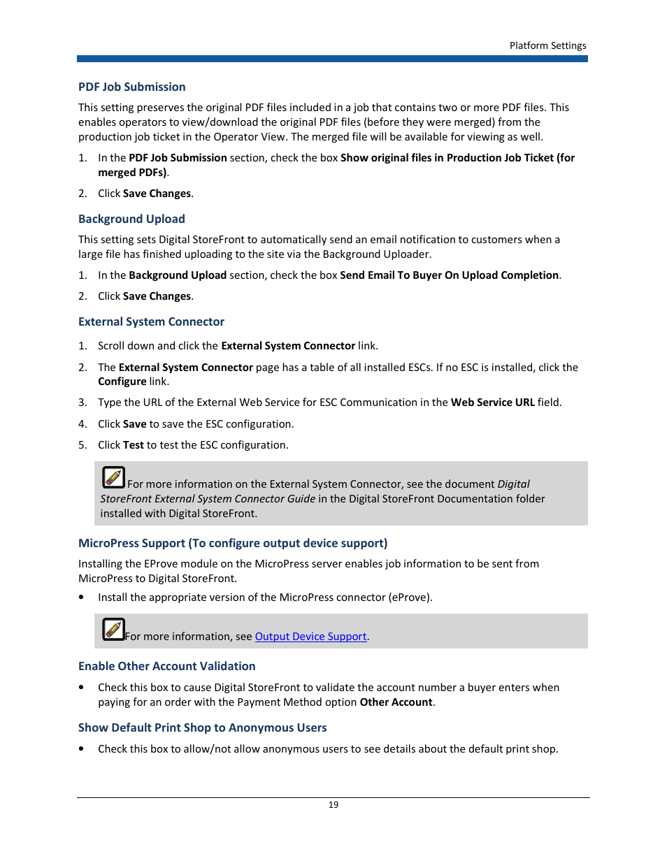 Konica Minolta Digital StoreFront User Manual | Page 19 / 532