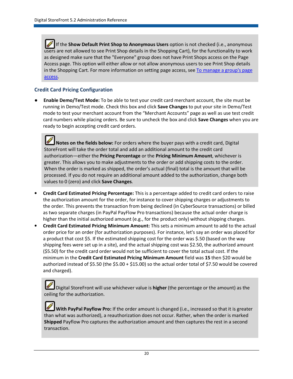 Konica Minolta Digital StoreFront User Manual | Page 20 / 532