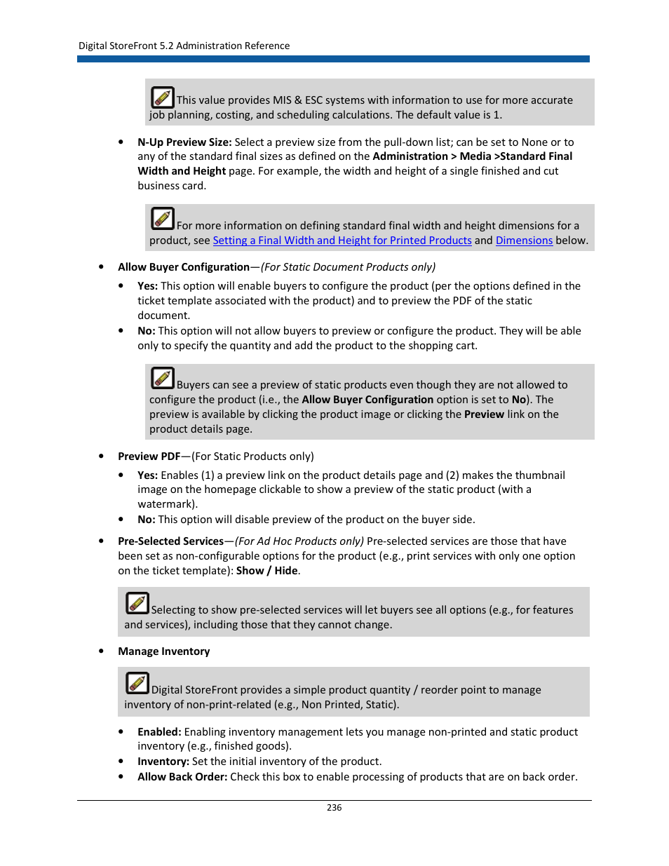 Konica Minolta Digital StoreFront User Manual | Page 236 / 532
