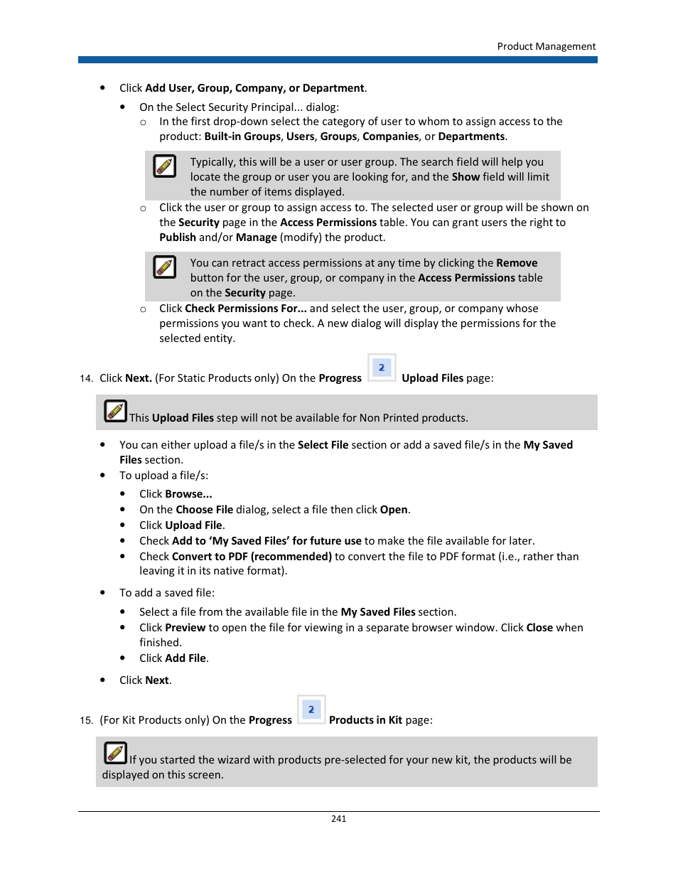 Konica Minolta Digital StoreFront User Manual | Page 241 / 532