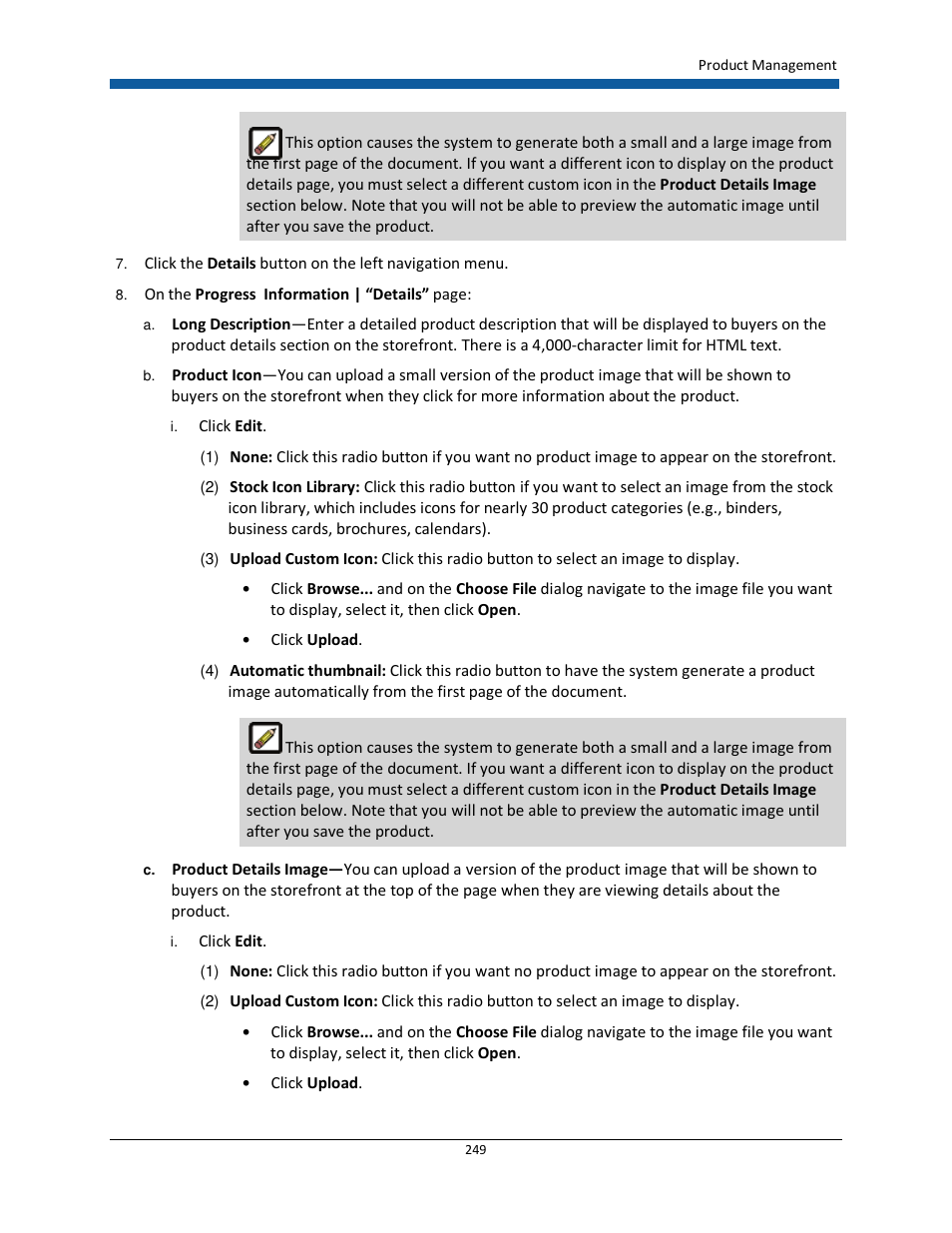 Konica Minolta Digital StoreFront User Manual | Page 249 / 532