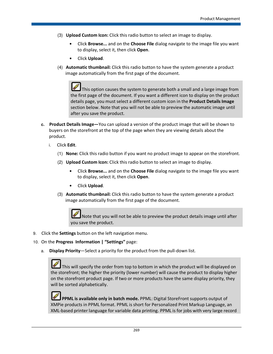 Konica Minolta Digital StoreFront User Manual | Page 269 / 532