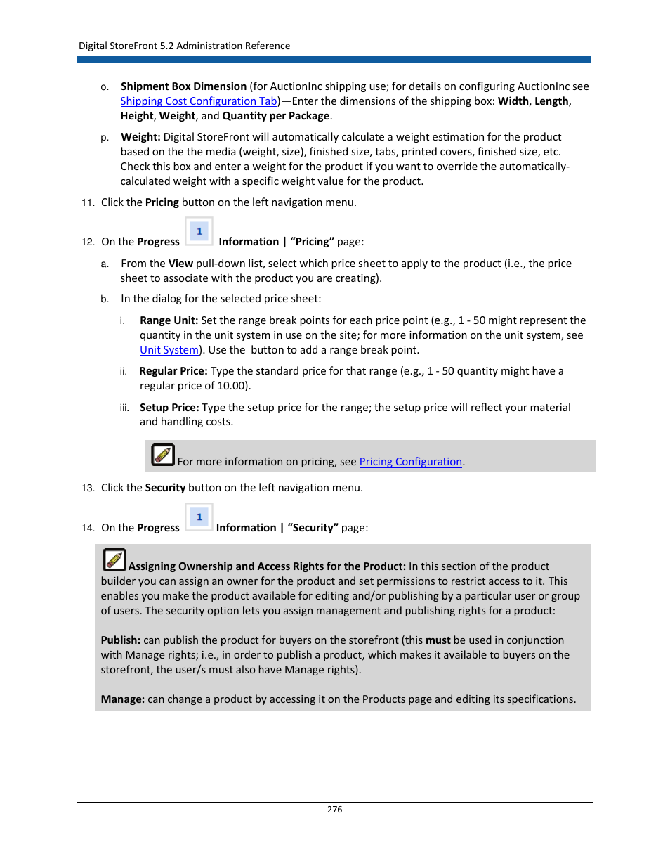 Konica Minolta Digital StoreFront User Manual | Page 276 / 532