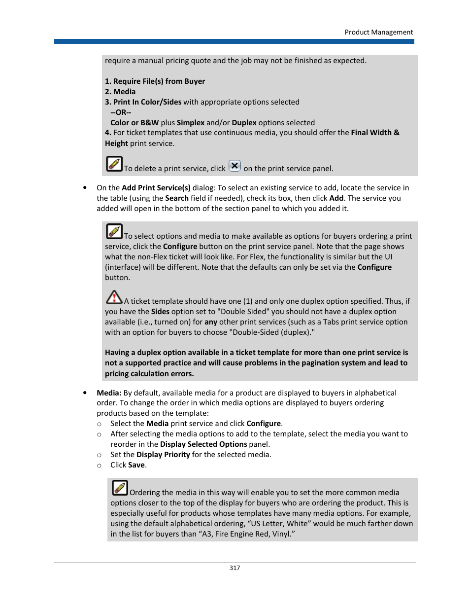 Konica Minolta Digital StoreFront User Manual | Page 317 / 532