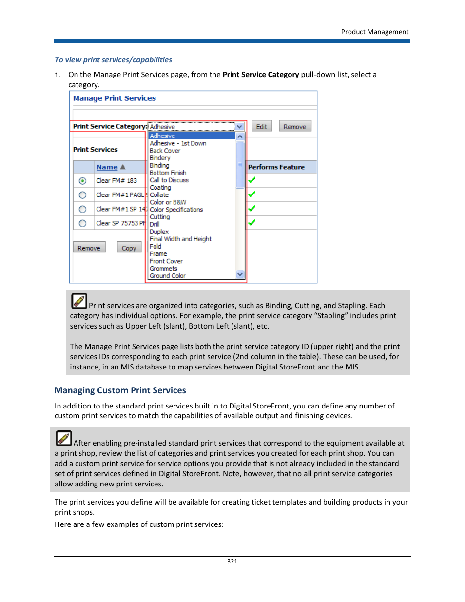 Konica Minolta Digital StoreFront User Manual | Page 321 / 532