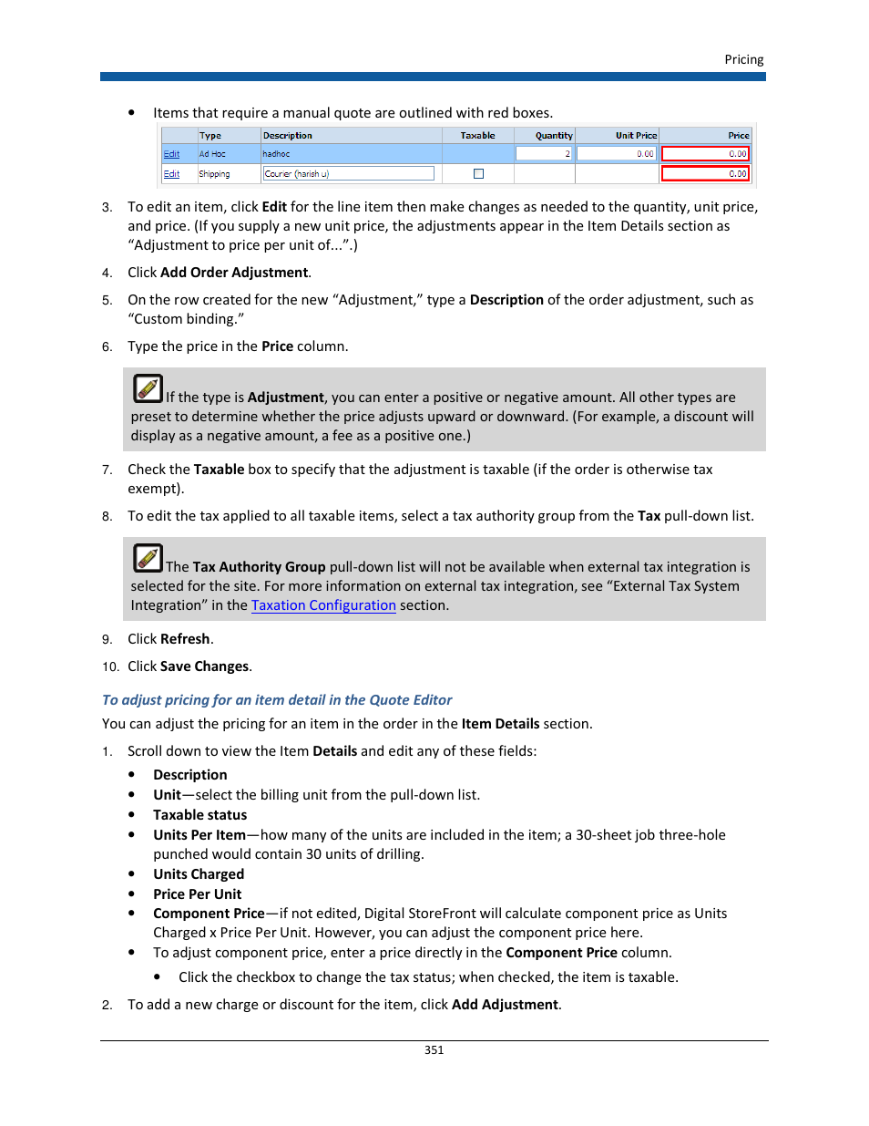 Konica Minolta Digital StoreFront User Manual | Page 351 / 532