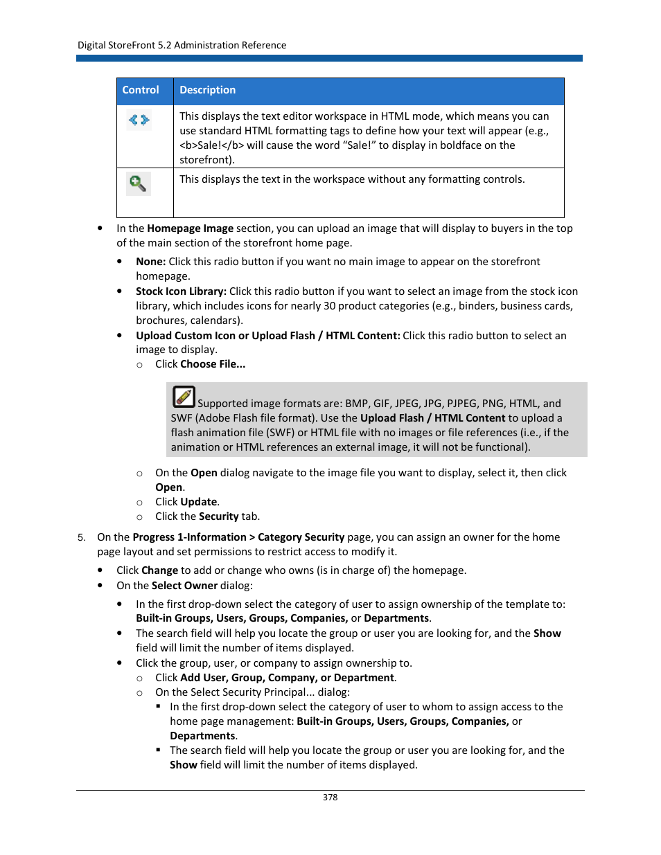 Konica Minolta Digital StoreFront User Manual | Page 378 / 532