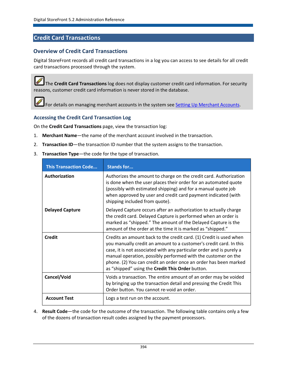 Credit card transactions | Konica Minolta Digital StoreFront User Manual | Page 394 / 532