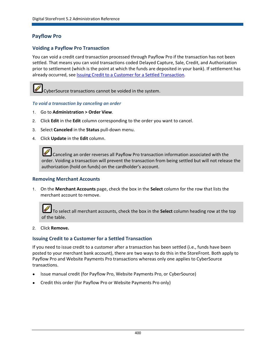Payflow pro | Konica Minolta Digital StoreFront User Manual | Page 400 / 532