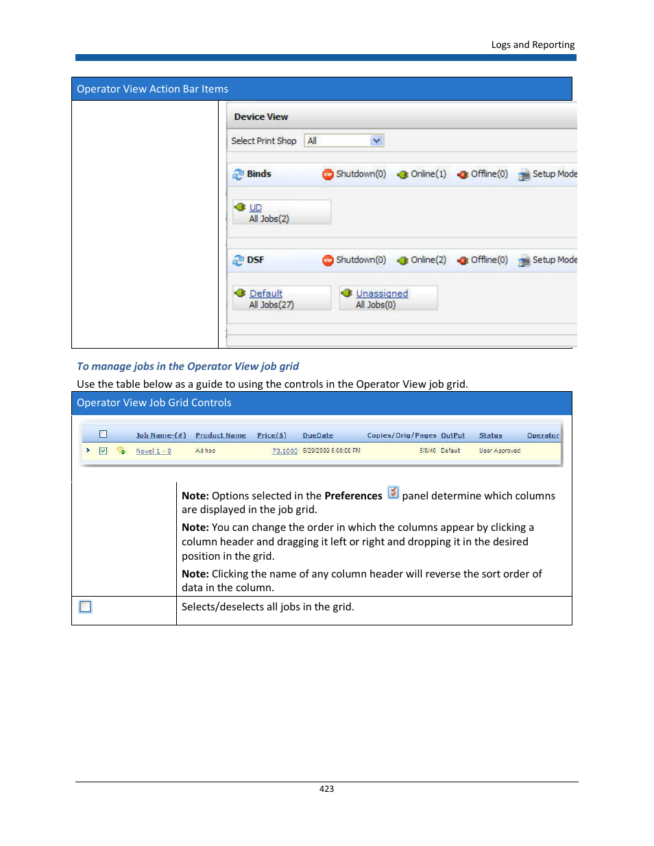 Konica Minolta Digital StoreFront User Manual | Page 423 / 532