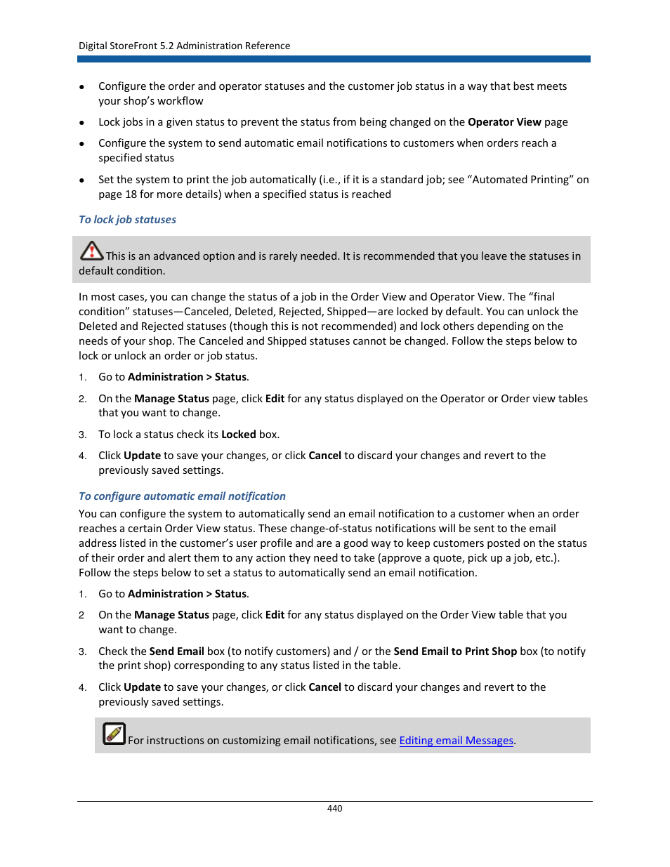 Konica Minolta Digital StoreFront User Manual | Page 440 / 532