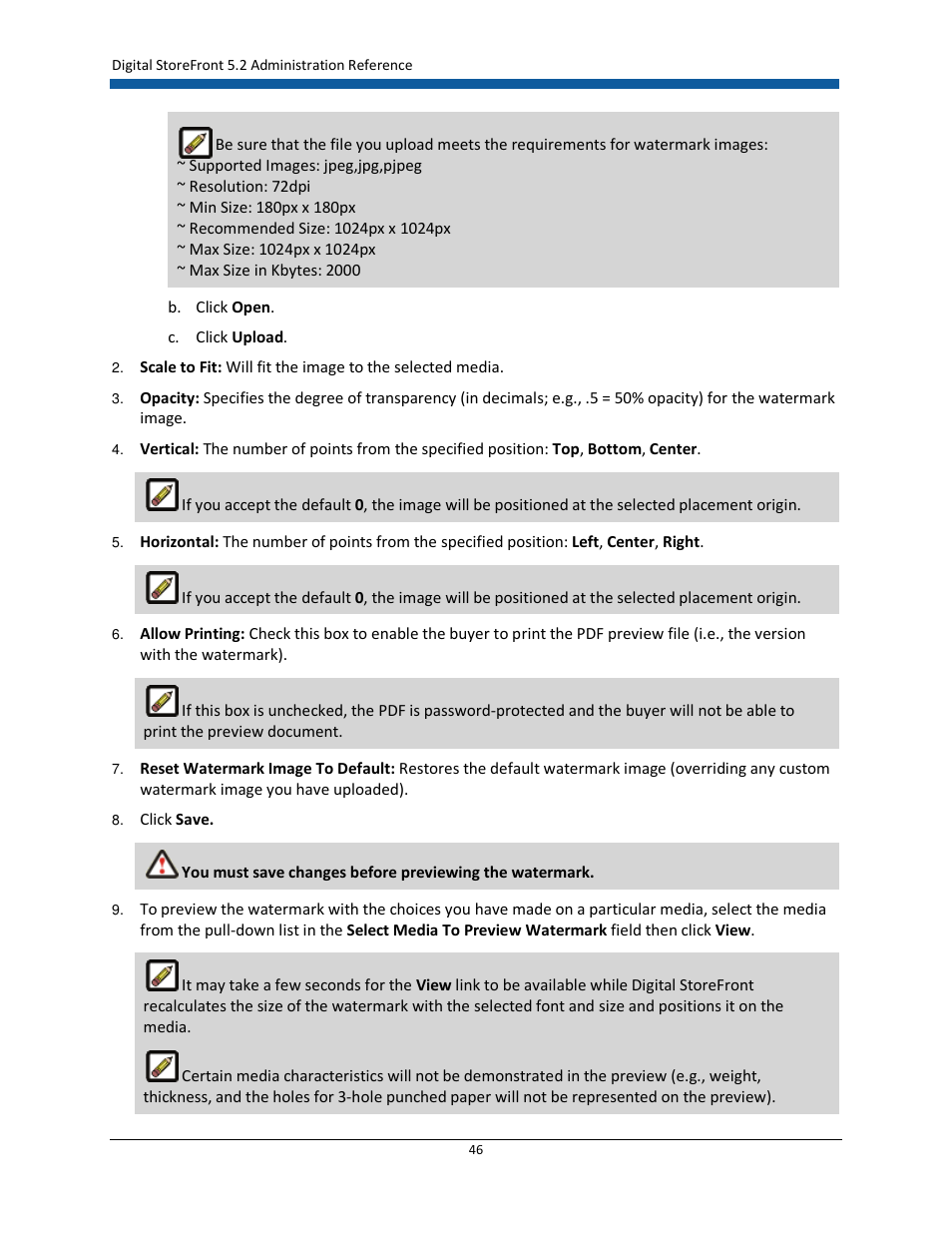 Konica Minolta Digital StoreFront User Manual | Page 46 / 532