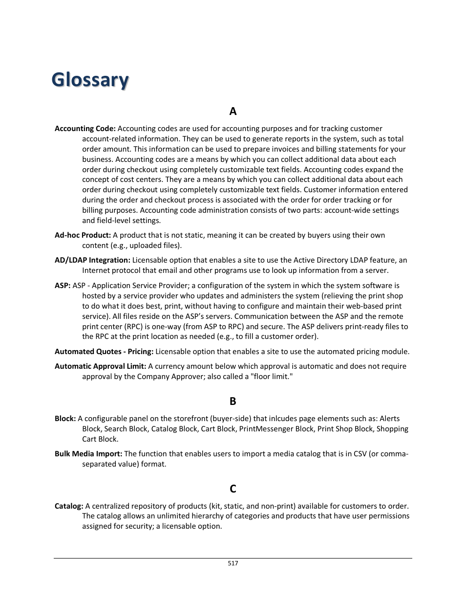 Konica Minolta Digital StoreFront User Manual | Page 517 / 532