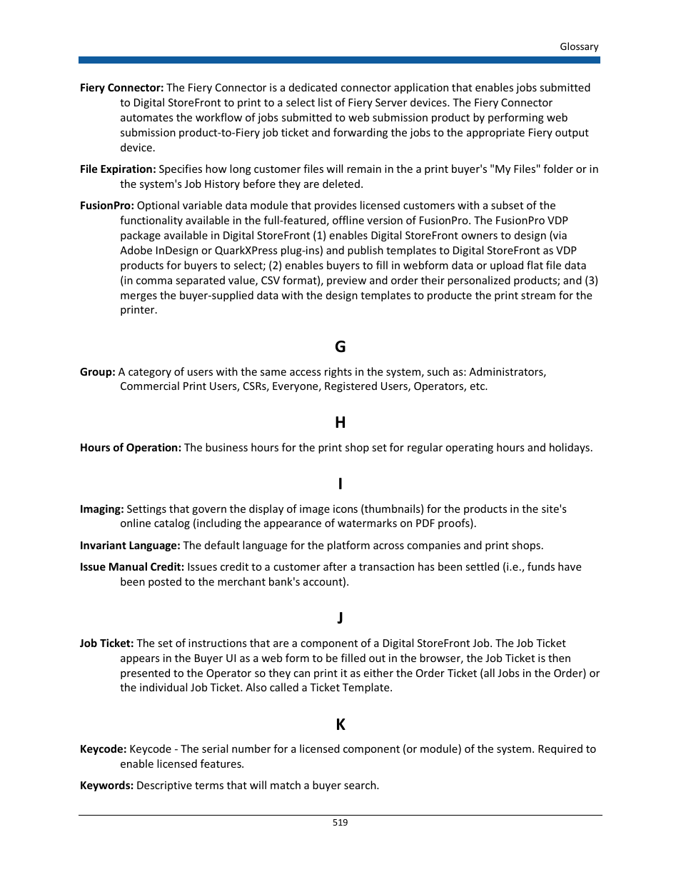 Konica Minolta Digital StoreFront User Manual | Page 519 / 532