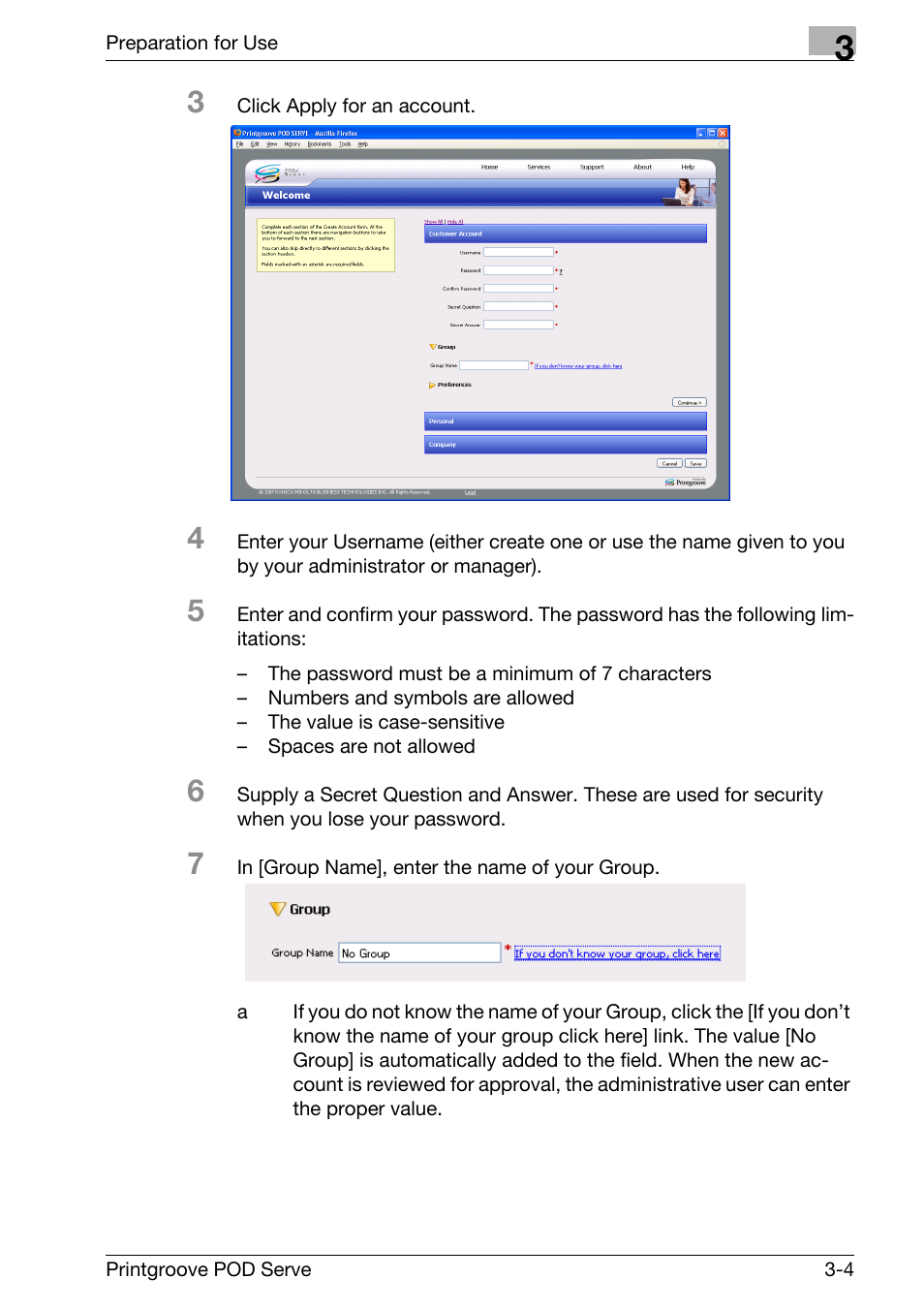 Konica Minolta Printgroove User Manual | Page 26 / 127