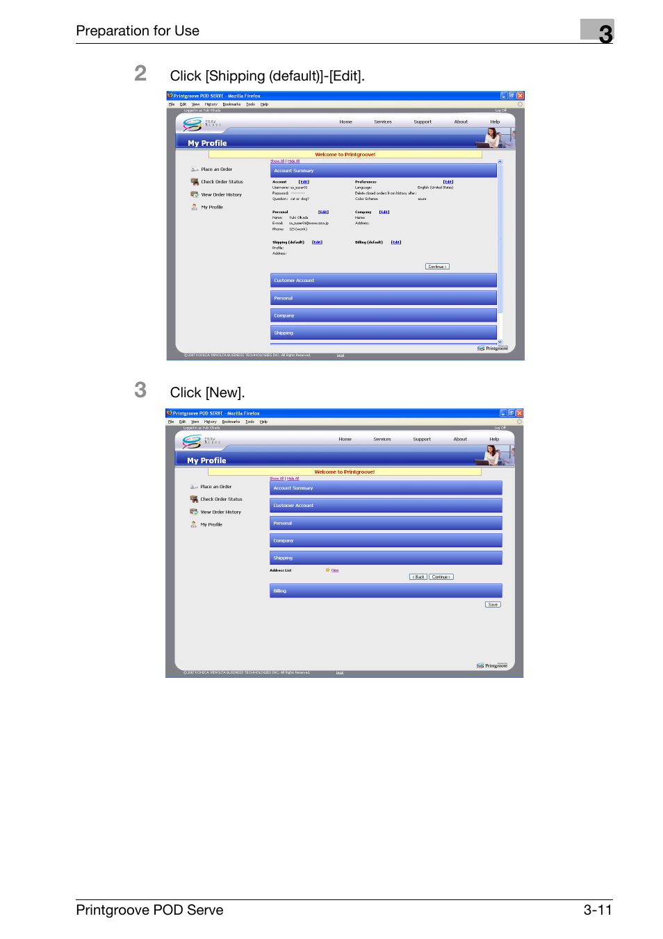 Konica Minolta Printgroove User Manual | Page 33 / 127