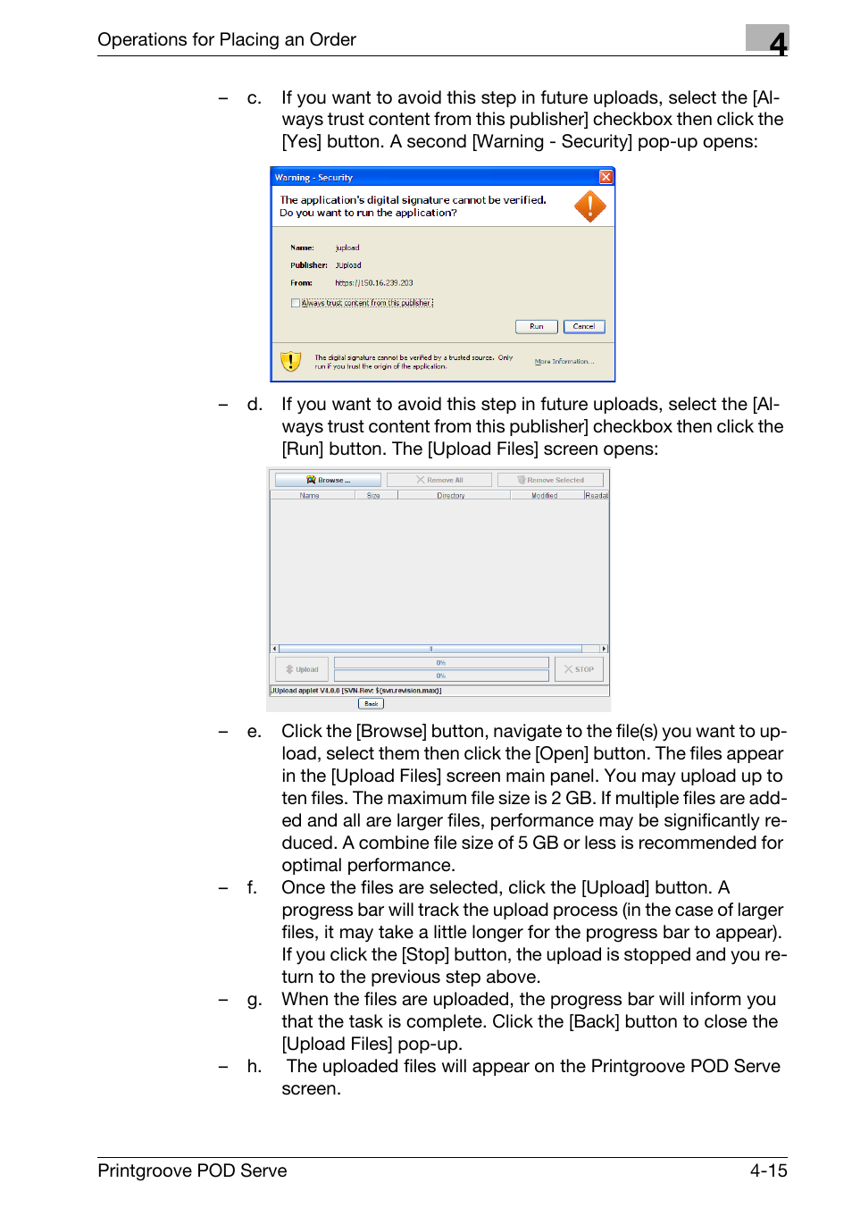 Konica Minolta Printgroove User Manual | Page 67 / 127