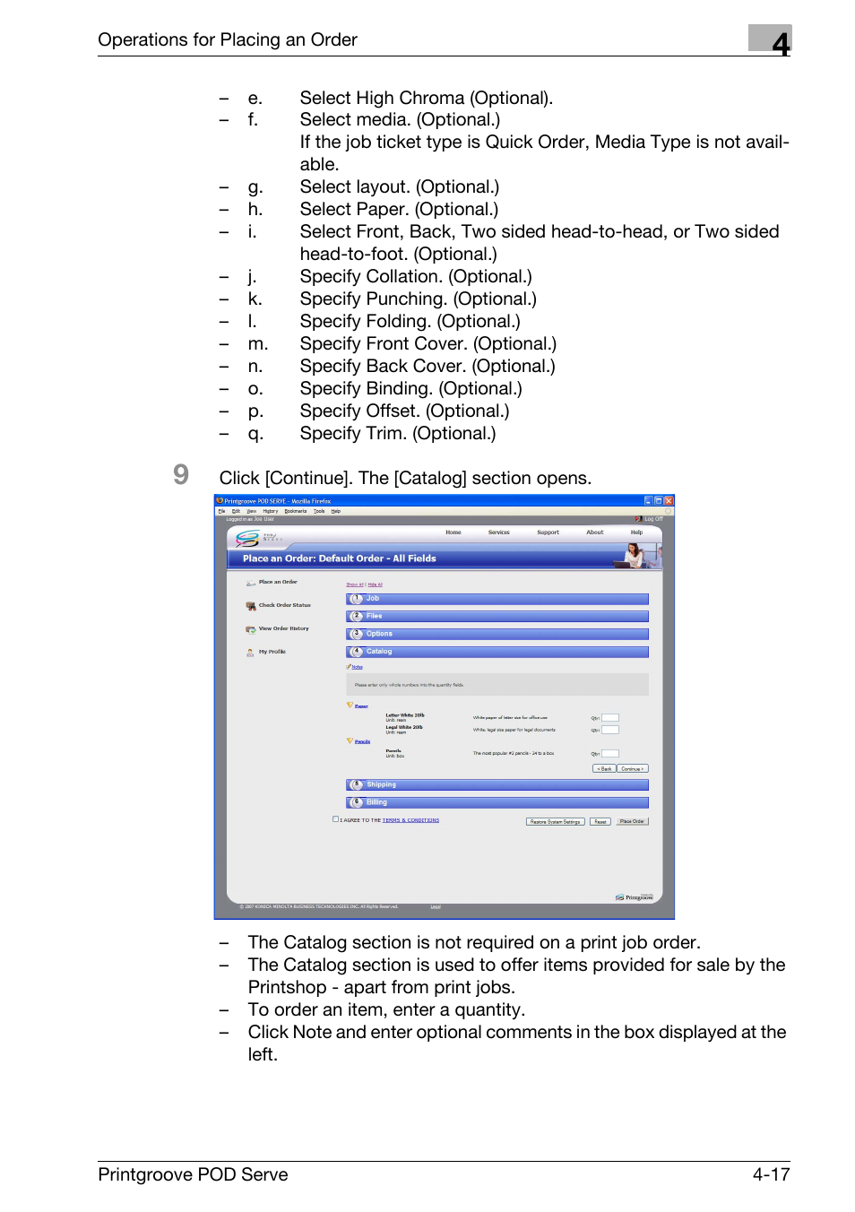 Konica Minolta Printgroove User Manual | Page 69 / 127