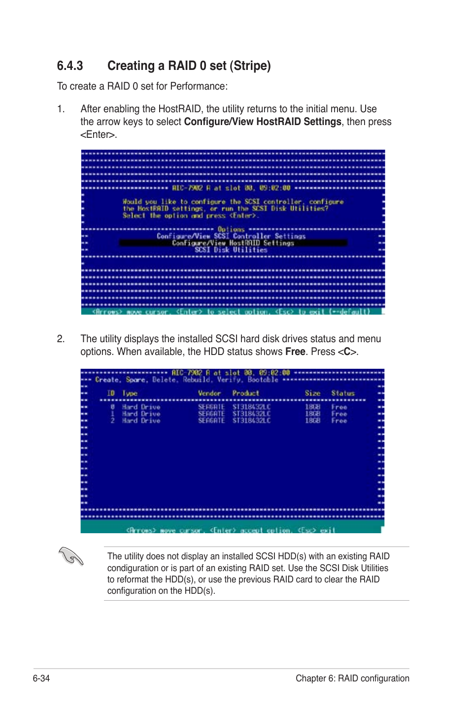 Creating a raid 0 set (stripe) -34, 3 creating a raid 0 set (stripe) | Asus TS300-PA4 User Manual | Page 162 / 204