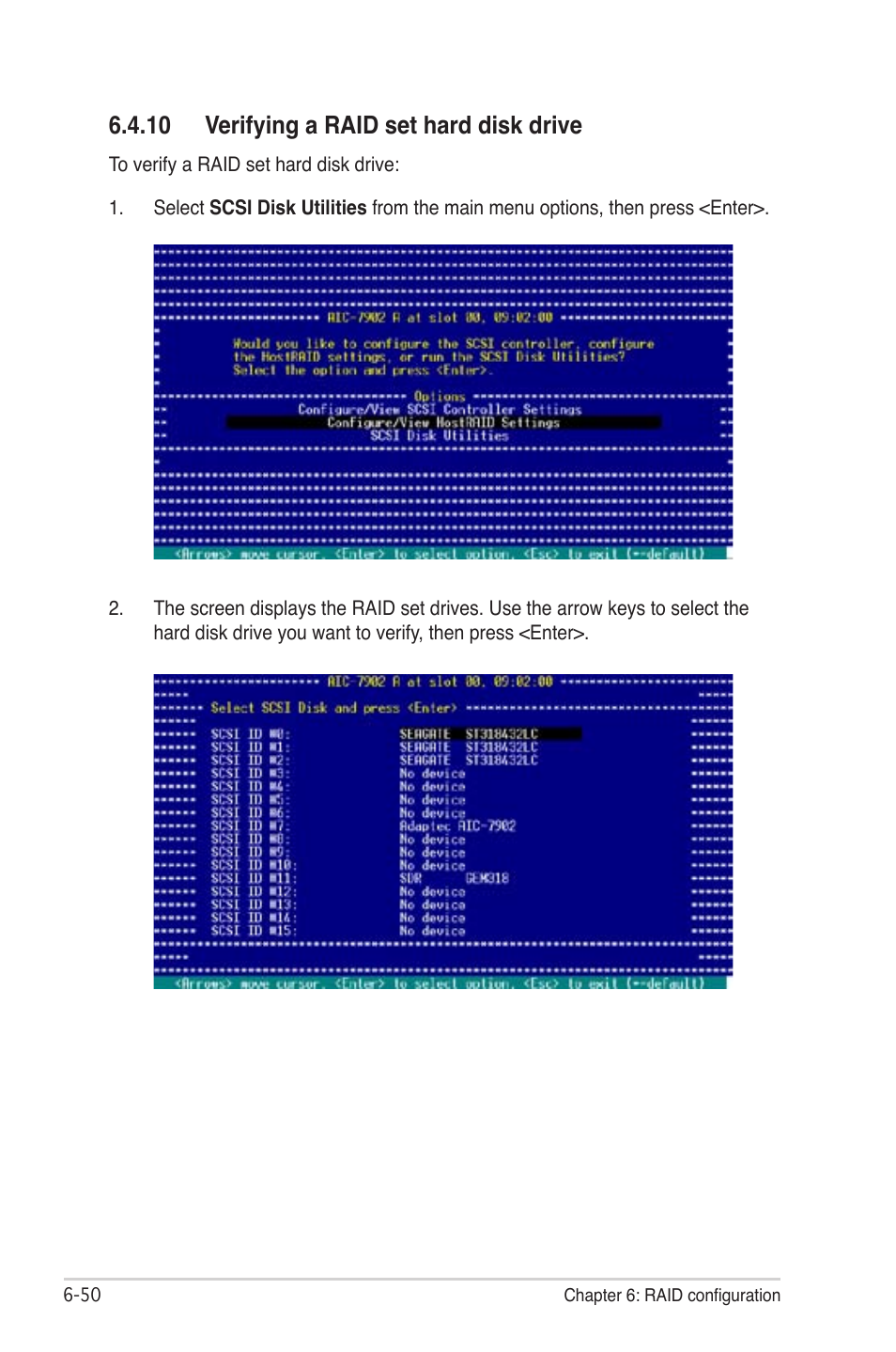 10 verifying a raid set hard disk drive -50, 10 verifying a raid set hard disk drive | Asus TS300-PA4 User Manual | Page 178 / 204