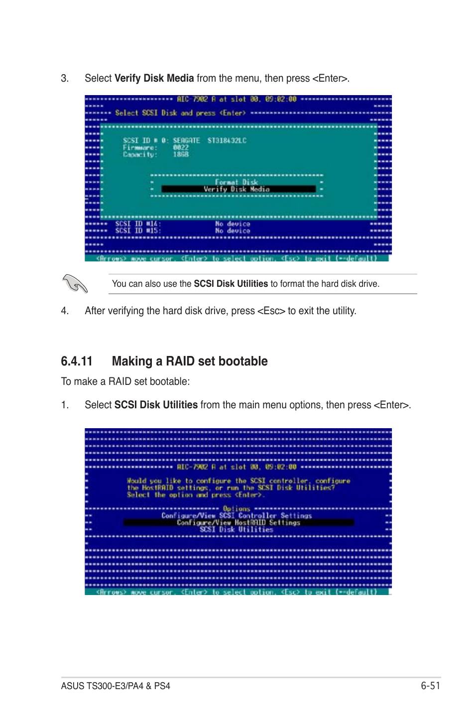 11 making a raid set bootable -51, 11 making a raid set bootable | Asus TS300-PA4 User Manual | Page 179 / 204