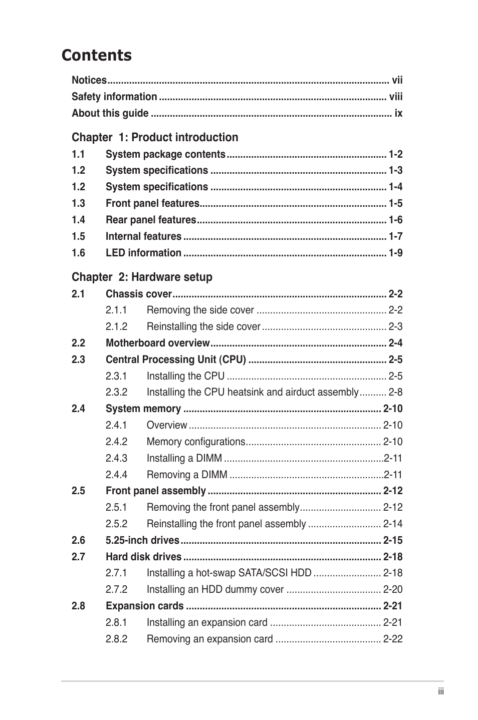 Asus TS300-PA4 User Manual | Page 3 / 204