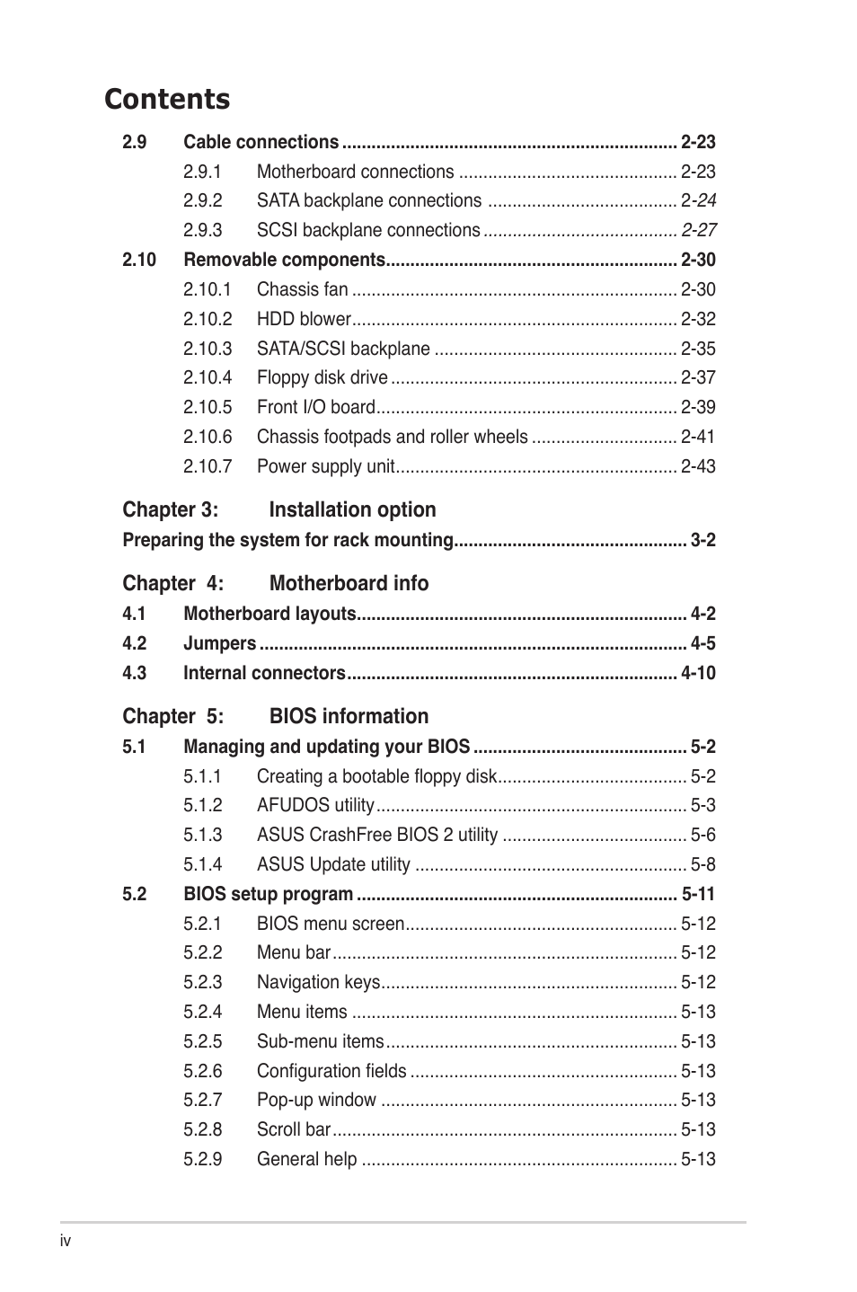 Asus TS300-PA4 User Manual | Page 4 / 204