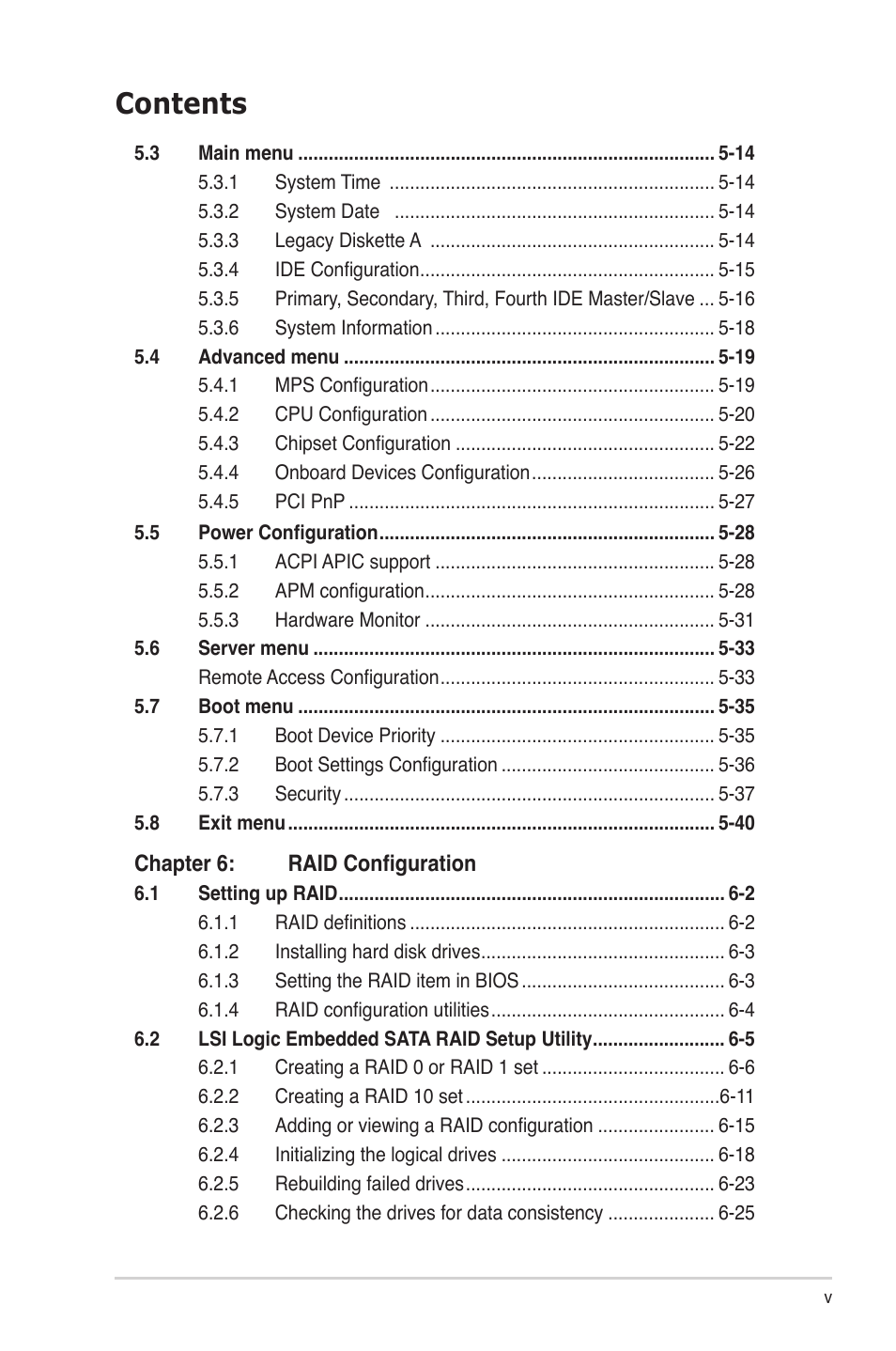 Asus TS300-PA4 User Manual | Page 5 / 204