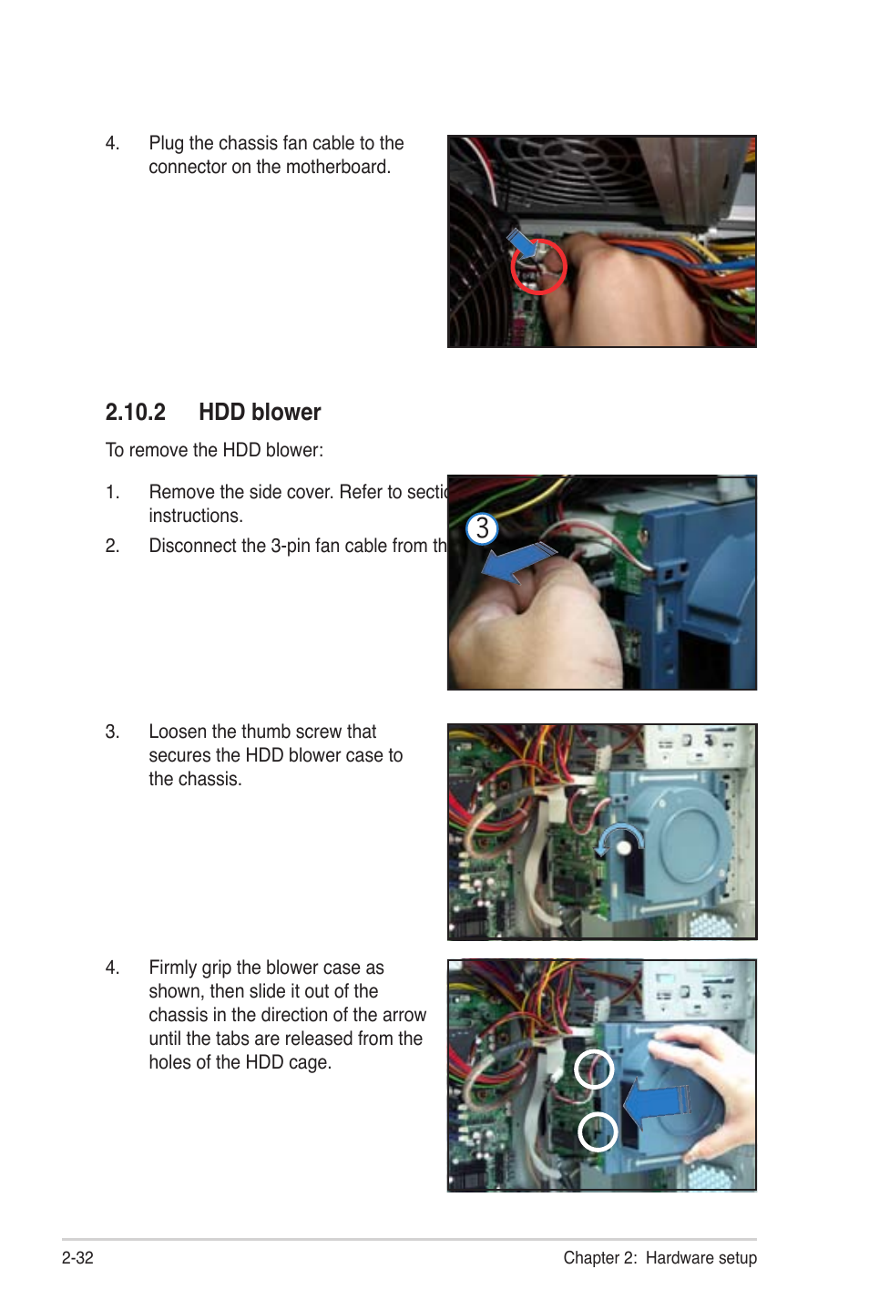 2 hdd blower | Asus TS300-PA4 User Manual | Page 52 / 204