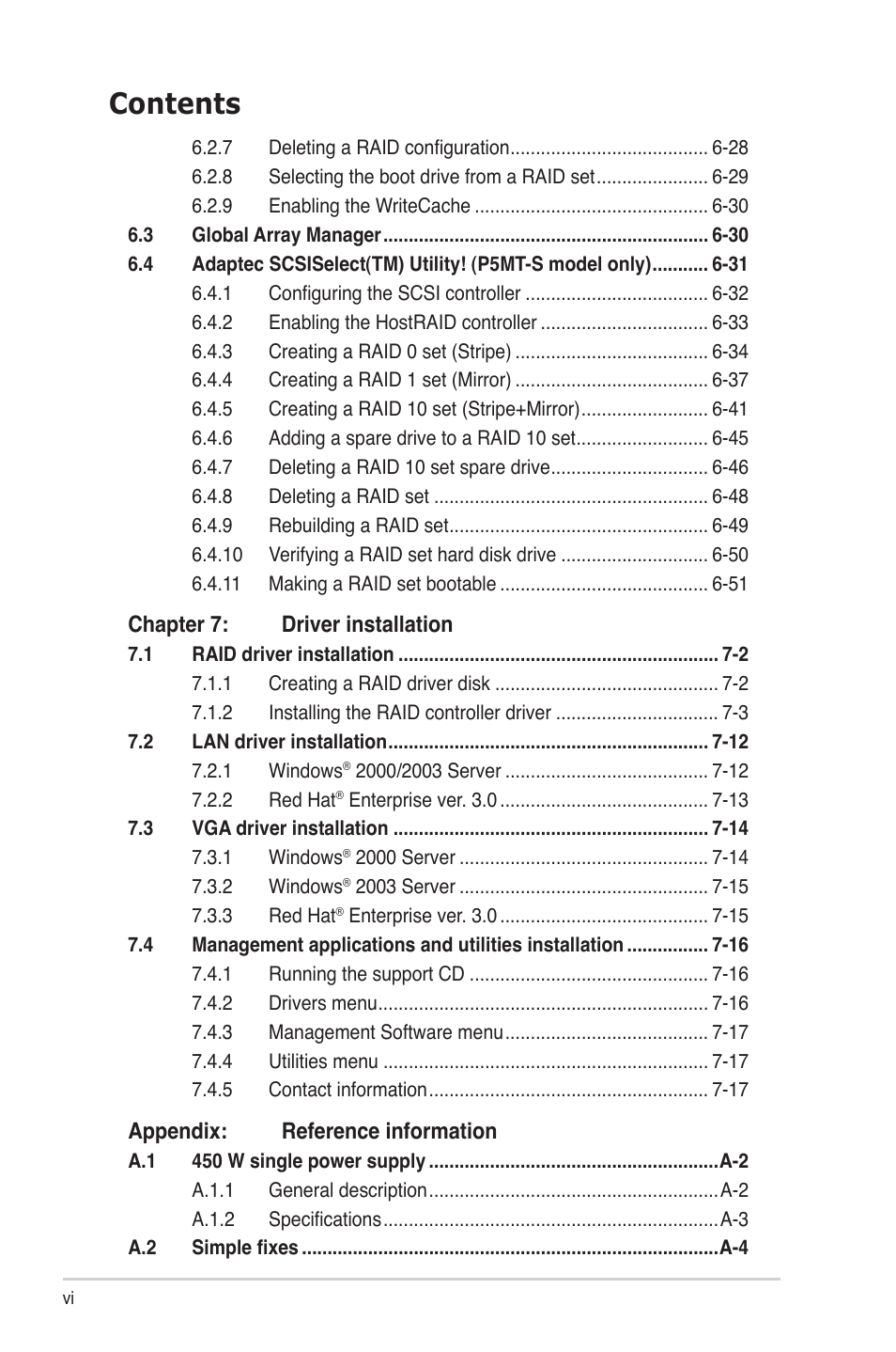 Asus TS300-PA4 User Manual | Page 6 / 204