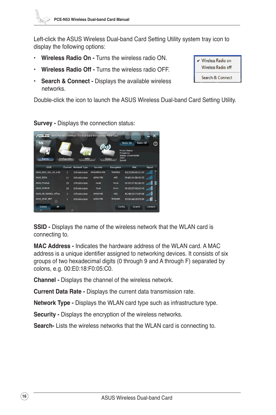 Asus Wireless Dual-band PCI-E Card PCE-N53 User Manual | Page 19 / 35
