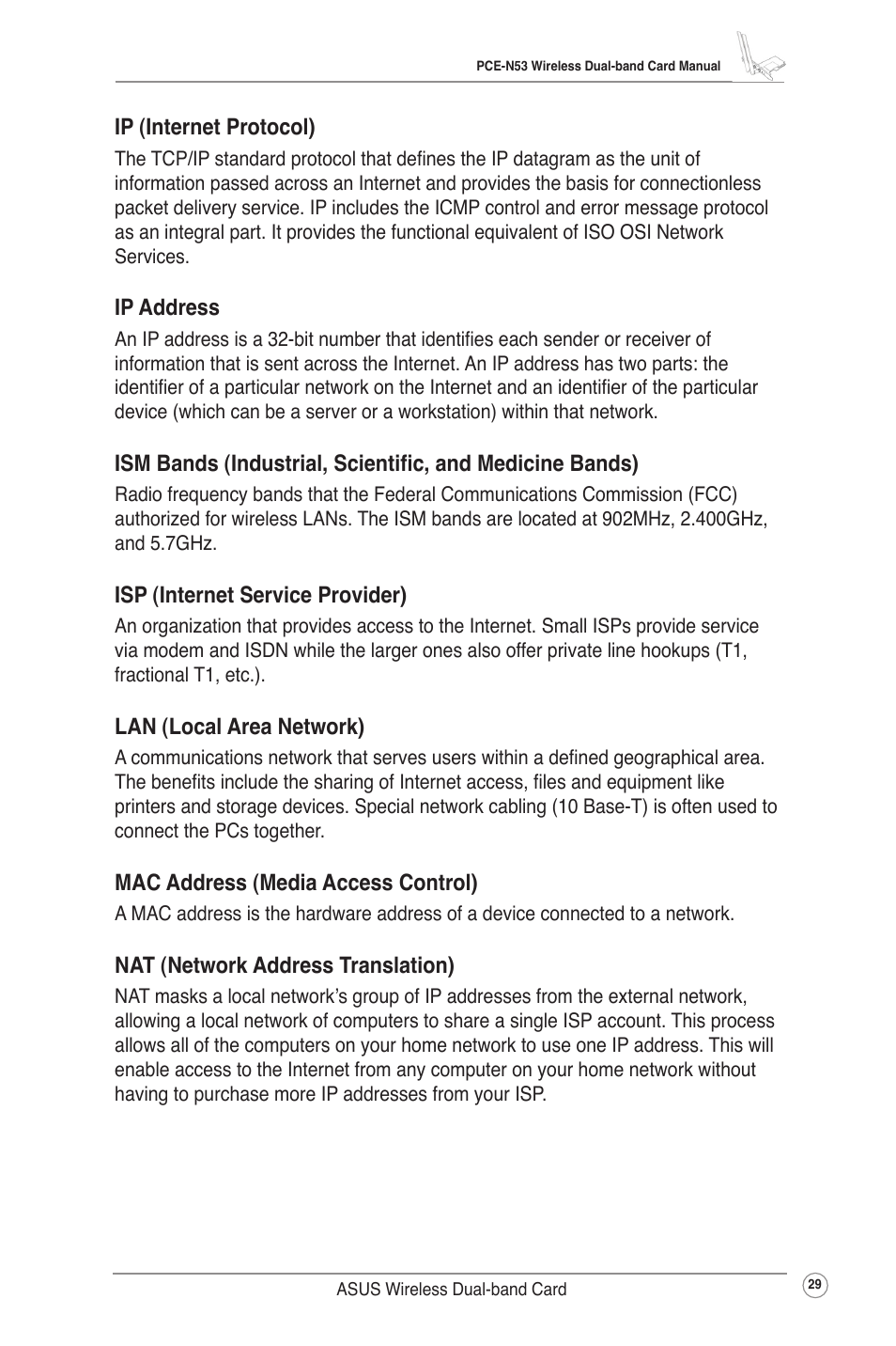 Asus Wireless Dual-band PCI-E Card PCE-N53 User Manual | Page 32 / 35