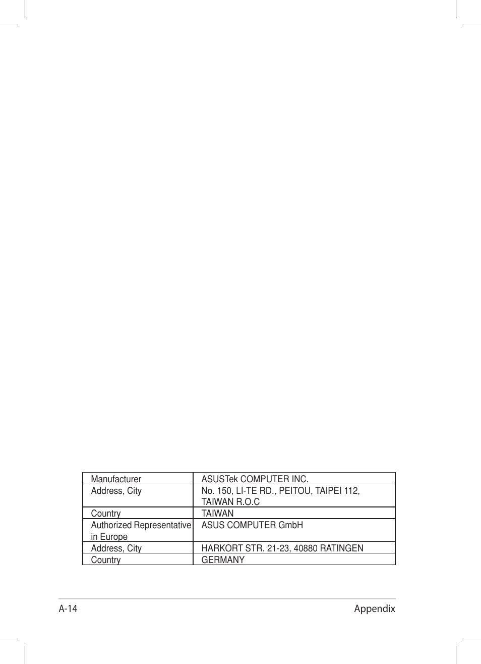 Asus EEE PC E5064 User Manual | Page 60 / 60