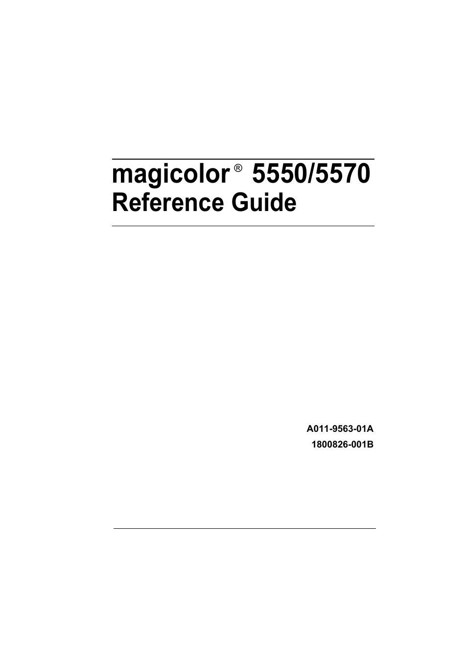 Konica Minolta magicolor 5550 User Manual | 296 pages