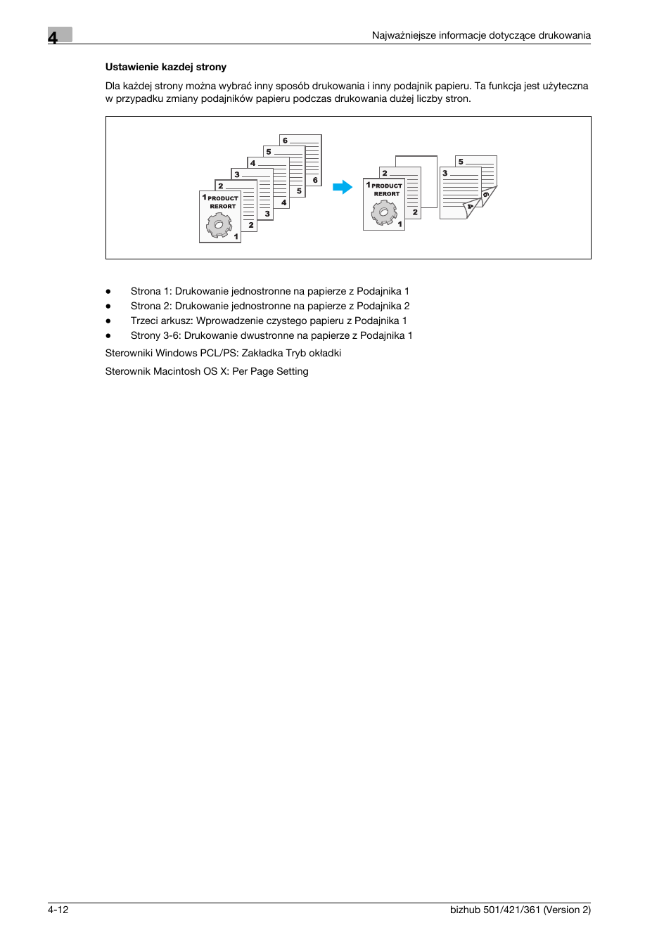 Ustawienie kazdej strony | Konica Minolta bizhub 501 User Manual | Page 164 / 288