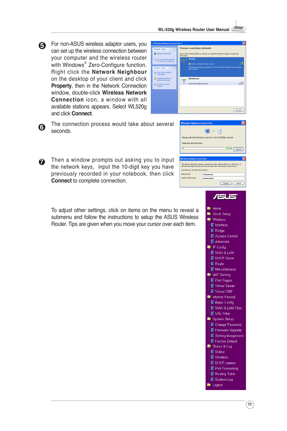 Asus WL-520G User Manual | Page 12 / 31