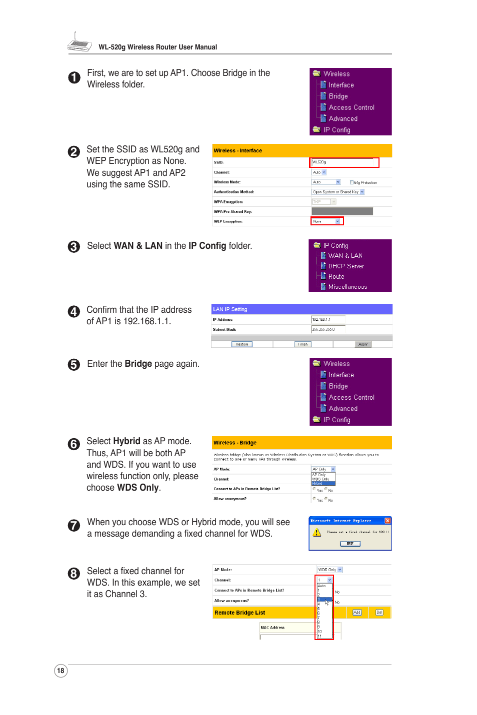 Asus WL-520G User Manual | Page 19 / 31