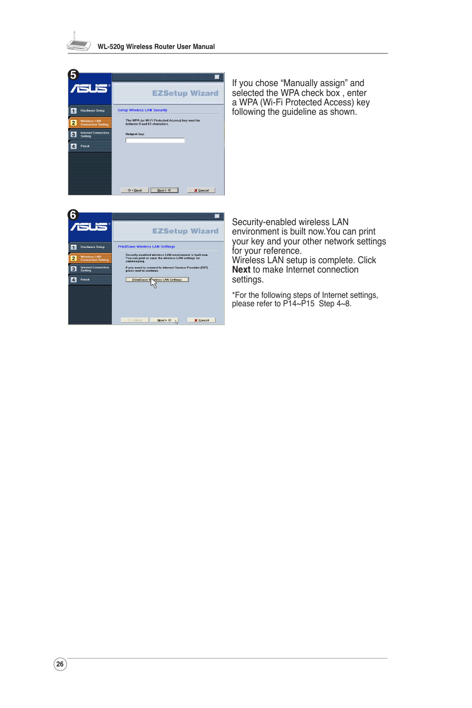 Asus WL-520G User Manual | Page 27 / 31