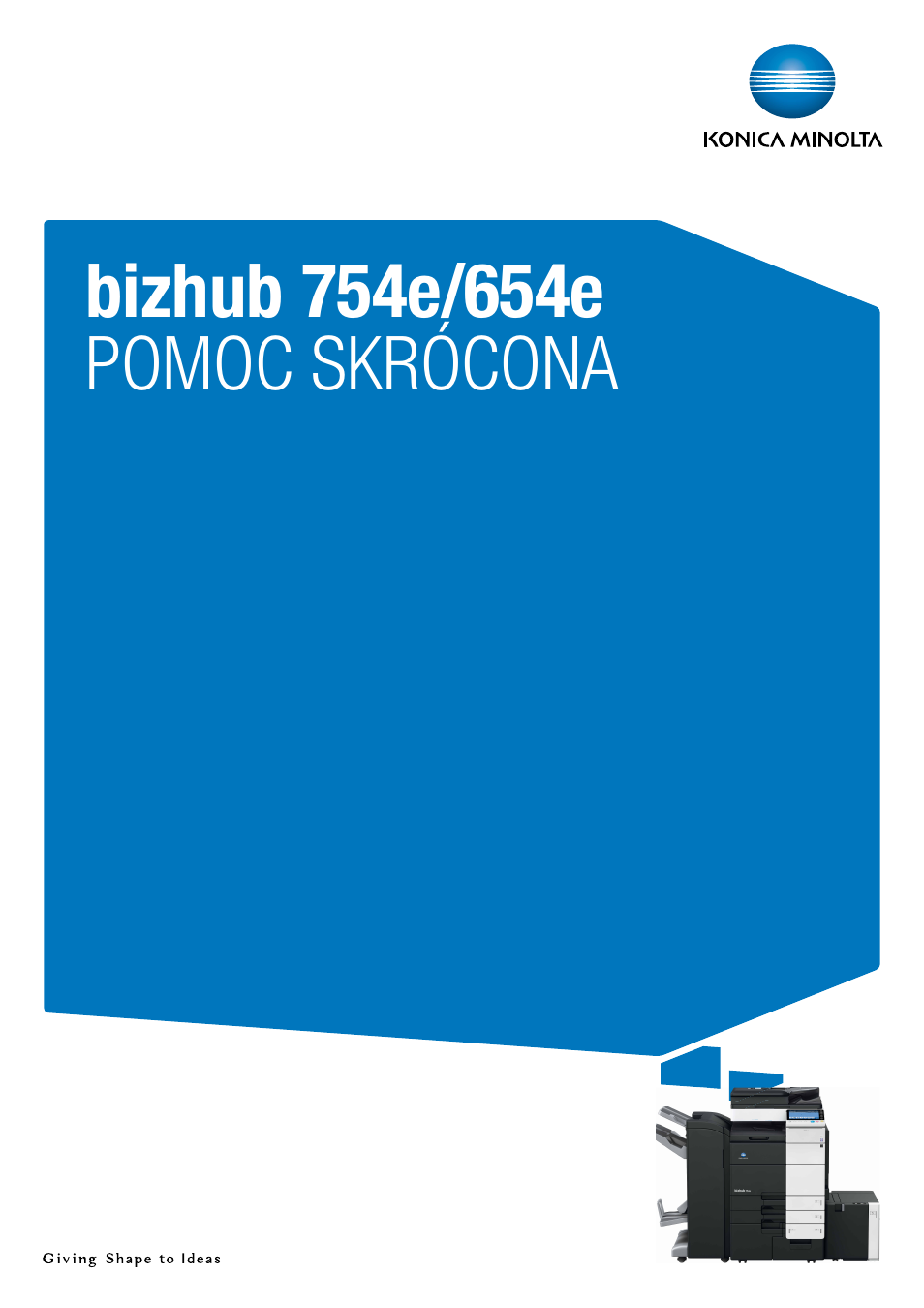 Konica Minolta bizhub 754e User Manual | 170 pages